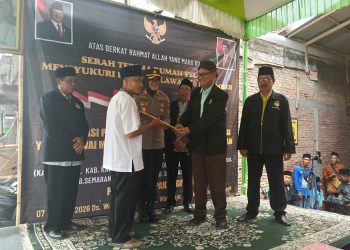 Kolaborasi Ormas dan Polri di Hari Pahlawan, Kapolres Resmikan Rumah Syukur Layak Huni untuk Warga Kalijambe Sragen