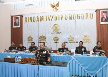 Pangdam IV/Diponegoro Ikuti Panen Raya Nasional dan Pengumuman Swasembada Pangan 2025 Secara Virtual