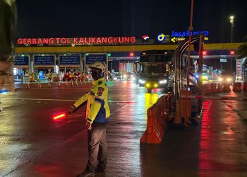 Hari ke 2 OKC, 31.703 Kendaraan Masuk Jateng Lewat GT Kalikangkung, Polda Jateng; sudah mulai ada peningkatan Arus