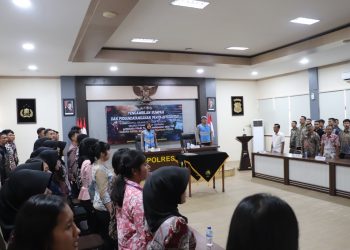 Polres Kendal Gelar Pengambilan Sumpah dan Pakta Integritas Penerimaan Polri 2026
