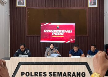 Konfrensi pers Periode Agustus-September 2026, Sat Res Narkoba Polres Semarang amankan Pasutri.