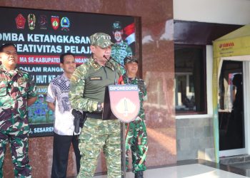 Dandim 0727/Karanganyar Tutup Lomba Ketangkasan dan Kreativitas Pelajar.