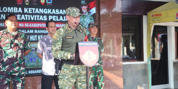 Dandim 0727/Karanganyar Tutup Lomba Ketangkasan dan Kreativitas Pelajar.