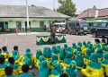Belajar Jadi Tentara Sambil Bermain, 145 Siswa Muhamadiyah Drasan Serbu Makodim 0724/Boyolali