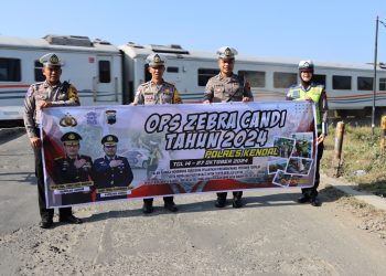 Sosialisasi Operasi Zebra Candi 2024 di Kendal: Fokus Keselamatan Lalu Lintas di Perlintasan Kereta Api