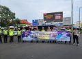 Sosialisasi Keselamatan Berlalu Lintas di CFD Semarang, Polda Jateng Edukasi Warga dengan Sentuhan Humanis