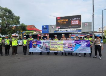 Sosialisasi Keselamatan Berlalu Lintas di CFD Semarang, Polda Jateng Edukasi Warga dengan Sentuhan Humanis
