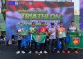 Prajurit Yonif 410/Alugoro Borong Juara di Triathlon Piala Panglima TNI 2024