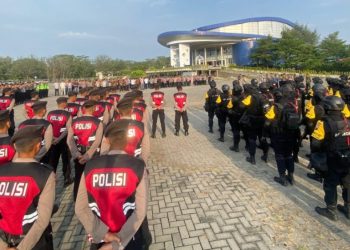 Polri Terjunkan 573 Personil Satgas OMPC Amankan Debat Pertama Cagub dan Cawagub Jateng di MCC Marina