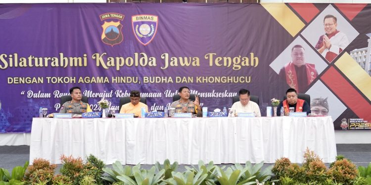 Polda Jateng Gandeng Para Tokoh Agama Hindu Buddha dan Khonghucu Wujudkan Pilkada 2024 Aman dan Damai