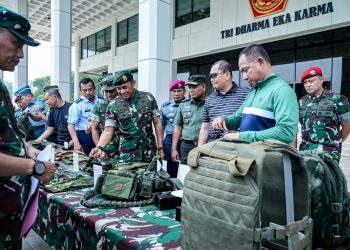 Pangkostrad Hadiri Gelar Perlengkapan Kaporlap dan Kapsatpal Satgas Opsdagri 2025