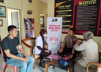 Yankesling Sidokkes Polresta Banyumas Ke Polsek Jajaran Lakukan Pemeriksaan Tensi Darah