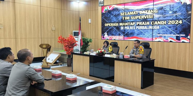 Polda Jateng Supervisi Operasi Mantap Praja Candi 2024 di Polres Purbalingga