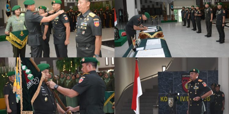 Pangdam IV/Diponegoro Serah Terimakan Beberapa Jabatan Strategis