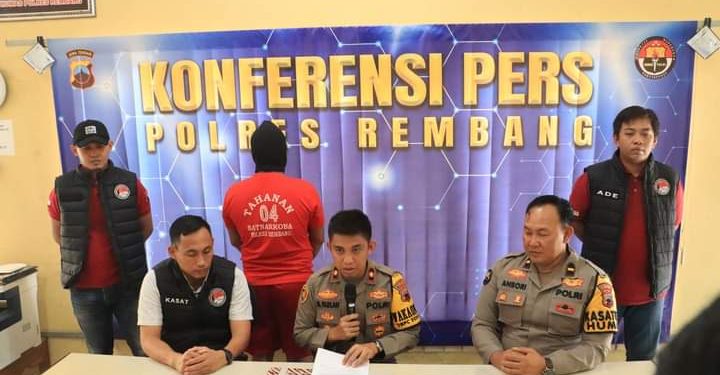 Di bekuk Sat Resnarkoba Polres Rembang, Warga Kragan Kedapatan Miliki Narkotika Jenis Sabu