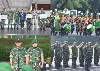 Iringan Musik Penuh Semangat Meriahkan HUT ke-74 Korps Ajudan Jenderal Angkatan Darat
