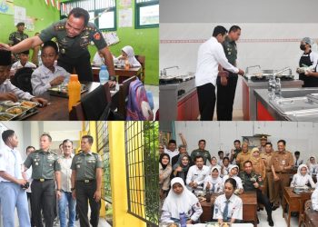 Pangdam IV/Diponegoro Tinjau Makan Bergizi Gratis di Beberapa Sekolah di Semarang