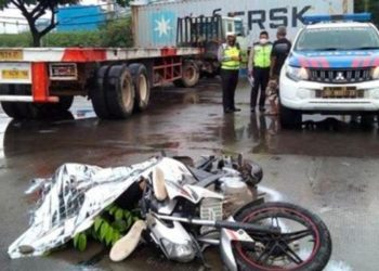 Kecelakaan Tragis di Jalan Yos Sudarso, Seorang Pengendara Motor Tewas