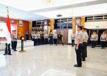 Kapolri Pimpin Kenaikan Pangkat 22 Pati Polri