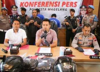 Modus Kelabuhi Pengemudi, Komplotan Pencuri Cilincing Dibekuk Polresta Magelang