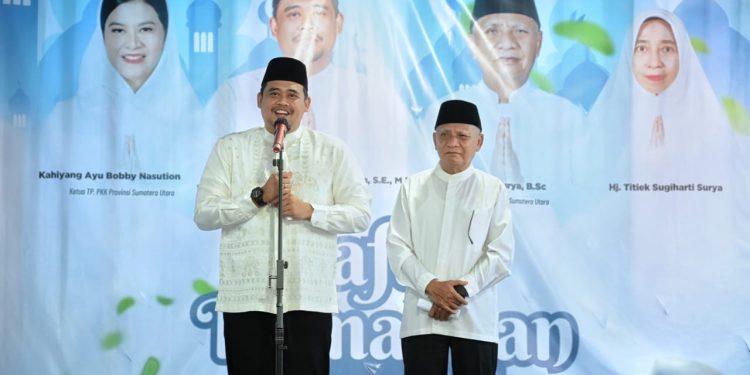 Gubernur Sumut Bobby Nasution Bersama Wagub Gelar Safari Ramadan Perdana di Medan