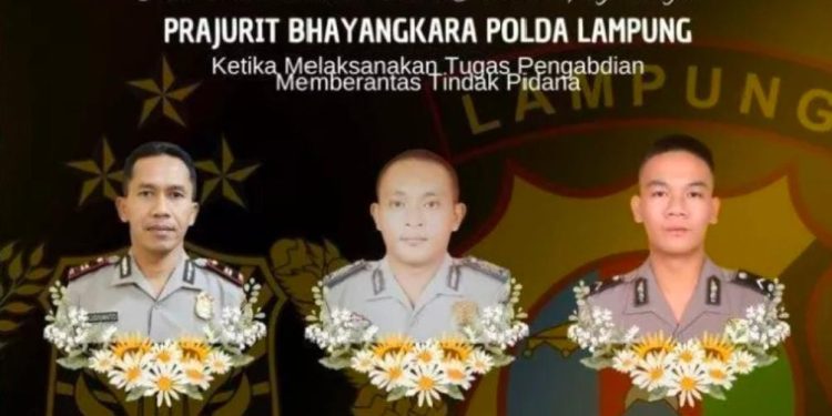 3 Polisi Tewas Ditembak Saat Gerebek Judi Sabung Ayam di Way Kanan, Diduga Libatkan Oknum TNI