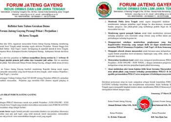 Refleksi Satu Tahun Gerakan Forum Jateng Gayeng Perangi Perjudian di Jawa Tengah