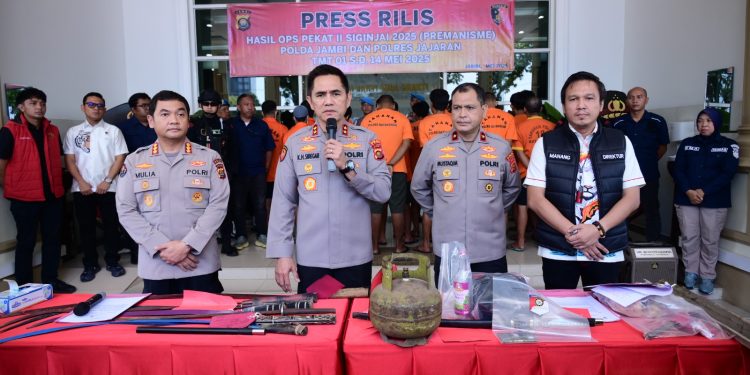 Polda Jambi Tangkap 274 Pelaku Premanisme, 32 Orang Ditahan