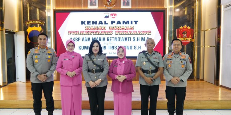 Kasatbinmas Polrestabes Semarang Resmi Berganti, Kapolrestabes Pimpin Upacara Sertijab