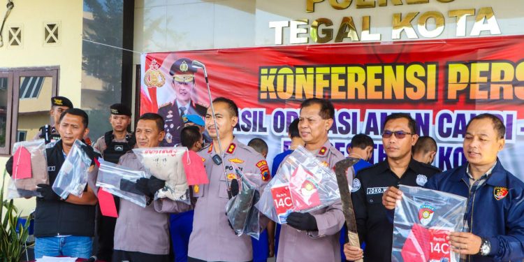 Polisi gelar Hasil Pemberantasan Premanisme di Kota Tegal
