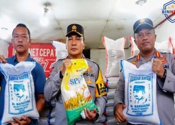 Polda Riau Ungkap Oplosan Beras SPHP, 9 Ton Beras Kualitas Rendah Disita