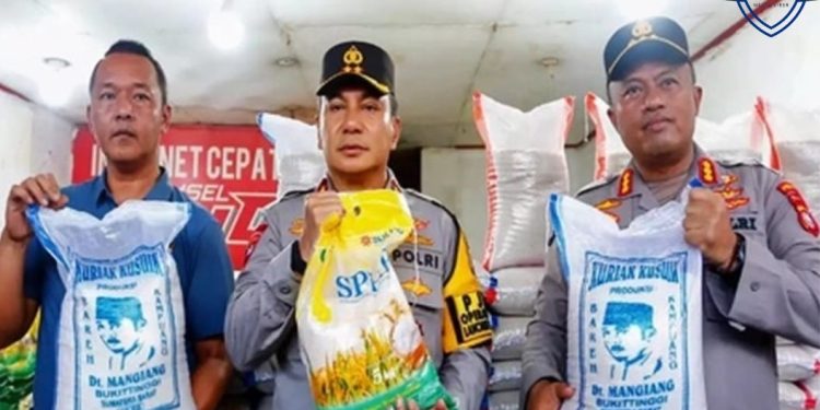 Polda Riau Ungkap Oplosan Beras SPHP, 9 Ton Beras Kualitas Rendah Disita