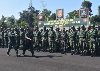Pendidikan Tamtama Infanteri TNI AD TA 2025 Rindam IV/Diponegoro Resmi dibuka