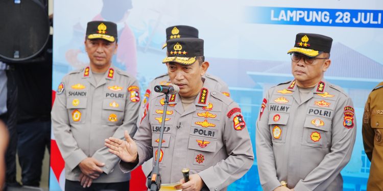Komitmen Dukung Program MBG, Kapolri Resmikan 20 SPPG Jajaran Polda Lampung
