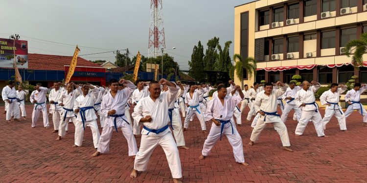 Polres Jepara Gelar Ujian Beladiri Polri Berkala Semester II 2025