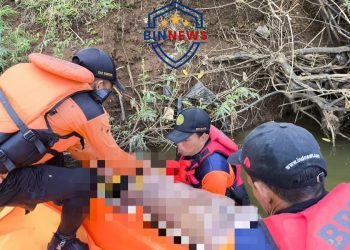 Pencarian Sejak Kamis Malam, Tim Gabungan Temukan Pria Tenggelam di Bengawan Solo Meninggal Dunia