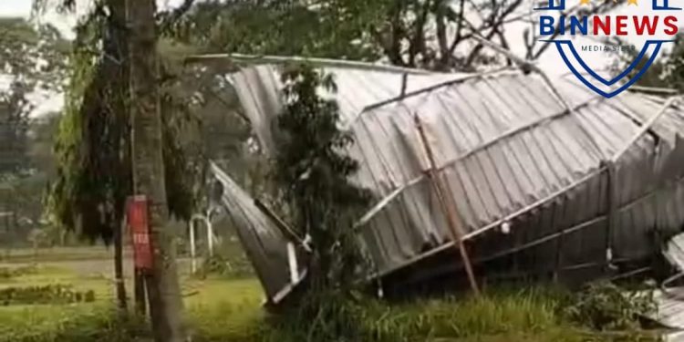 Hujan Es dan Angin Kencang Terjang Temanggung, Belasan Rumah Warga Rusak