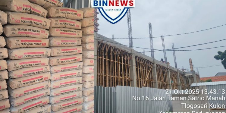 Pembangunan Puskesmas Tlogosari Kulon Tanpa Papan Informasi, Ditemukan Tumpukan Semen “SM” di Lokasi