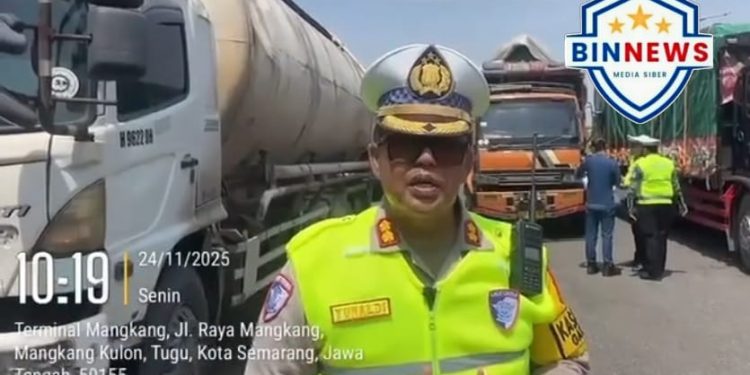 AKBP Yunaldi Pimpin Penertiban Truk di Kawasan Mangkang