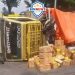 Truk Bermuatan Minyak Goreng Terguling di Tanjakan Silayur, Lalin Macet Panjang Tanpa Korban Jiwa