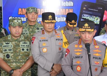 Kasdam IV/Diponegoro Hadiri Kunker Kapolri Tinjau Pos Pelayanan Nataru di Stasiun Tawang