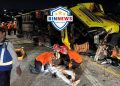 Kecelakaan Bus di Exit Tol Krapyak Semarang, 15 Orang Tewas