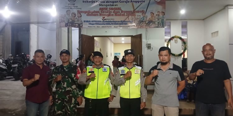 Pengamanan Misa Malam Natal 2025 di GSJA Anthokia Semarang Berjalan Aman dan Kondusif