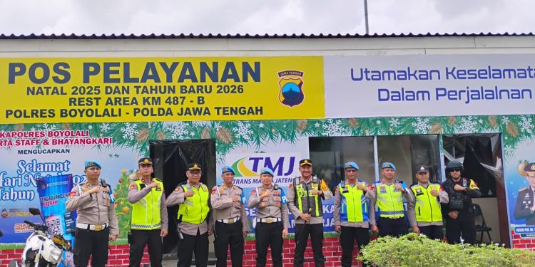 Tim Div Propam Mabes Polri Laksanakan Ops Gaktiplin dalam Rangka Ops Lilin Candi 2025 di Pos Pelayanan Rest Area KM 487 B Boyolali