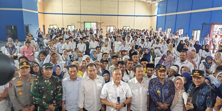 Dandim Pemalang Hadiri Kunjungan Kerja Menko Pangan RI, Menteri KKP dan Menteri LH di Desa Kelangdepok