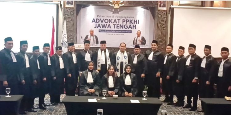 PPKHI Jawa Tengah Resmi Lantik 18 Advokat Baru, Perkuat Barisan Penegak Hukum 2026