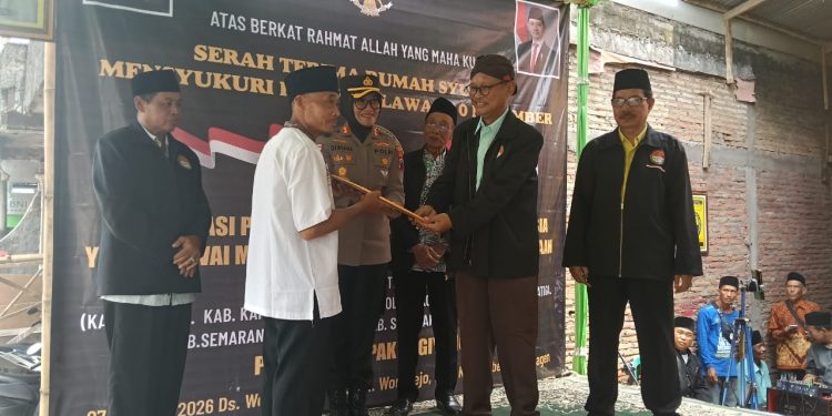 Kolaborasi Ormas dan Polri di Hari Pahlawan, Kapolres Resmikan Rumah Syukur Layak Huni untuk Warga Kalijambe Sragen
