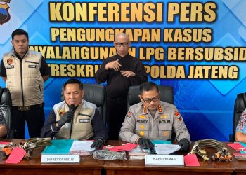 Salahgunakan LPG Subsidi, Empat Tersangka dan Ribuan Tabung Gas Diamankan Polda Jateng