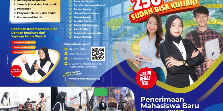 STIKOM Semarang Buka Penerimaan Mahasiswa Baru, Tawarkan Beasiswa dan Peminatan Komunikasi Digital