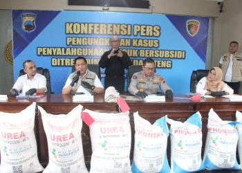 Polda Jateng Ungkap Penyalahgunaan Pupuk Bersubsidi, Amankan 3 Tersangka dan Ratusan Sak Pupuk Subsidi